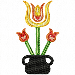 Flowers Embroidery Design 4